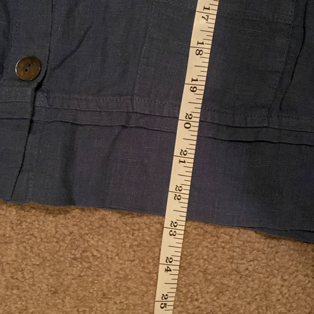 Flax linen cropped jacket - Picture 10 of 10